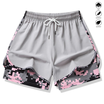 women’s casual athletic shorts with built-in liner