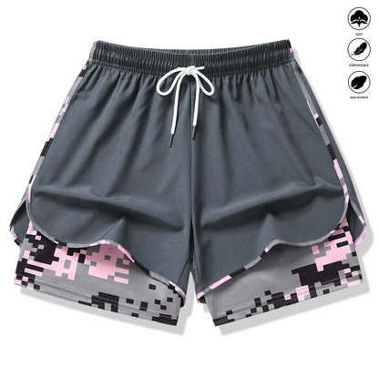 women’s casual athletic shorts with built-in liner