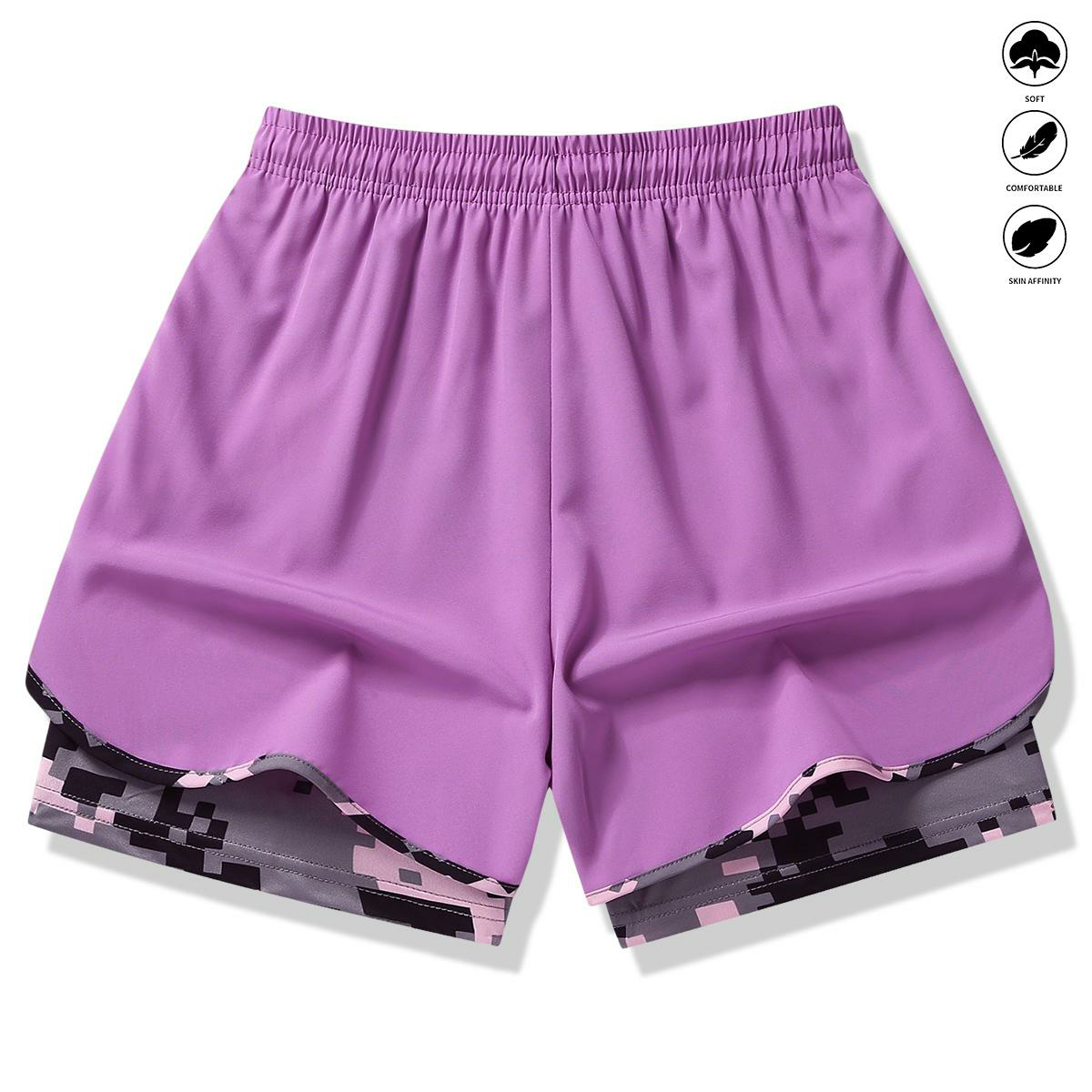 women’s casual athletic shorts with built-in liner