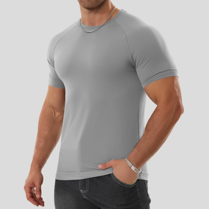 【LAST DAY SALE】Men's Raglan Sleeve Tee Athletic Tapered Fit