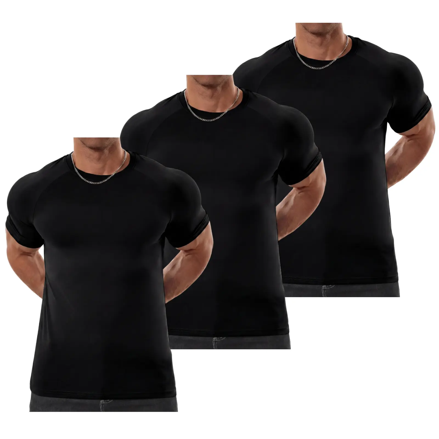 Men's Raglan Sleeve Tee, Athletic Tapered Fit
