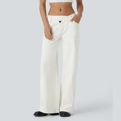 Women's Low Rise Wide Leg Jeans-1
