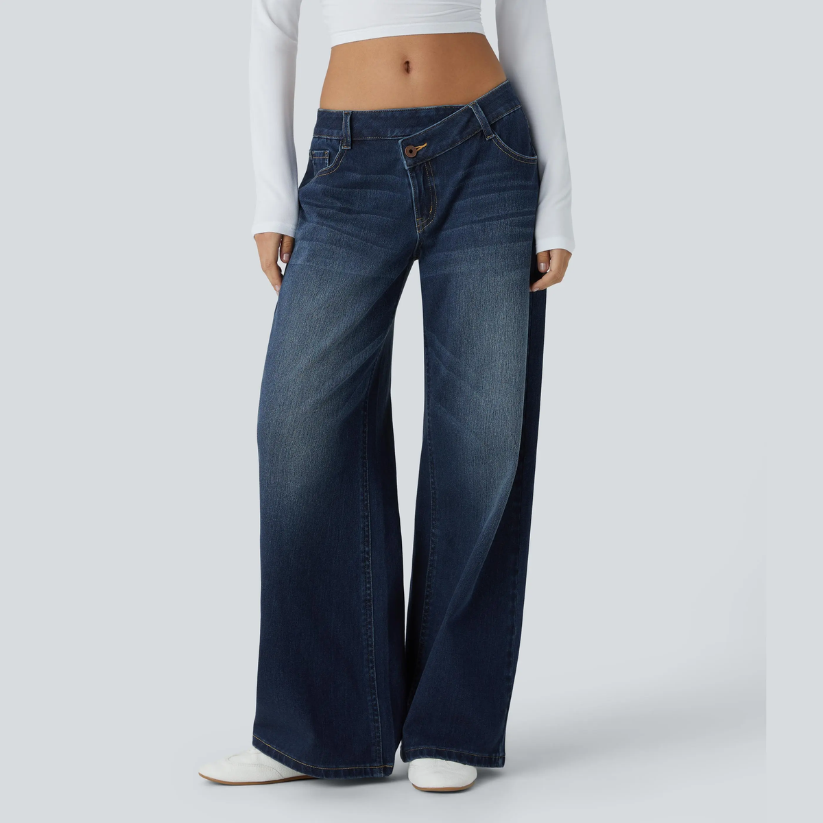 😍Promotion Day 😍Women's Low Rise Wide Leg Jeans