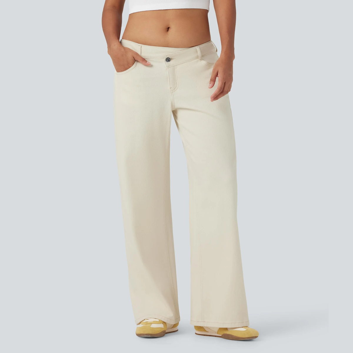 Women's Low Rise Wide Leg Jeans
