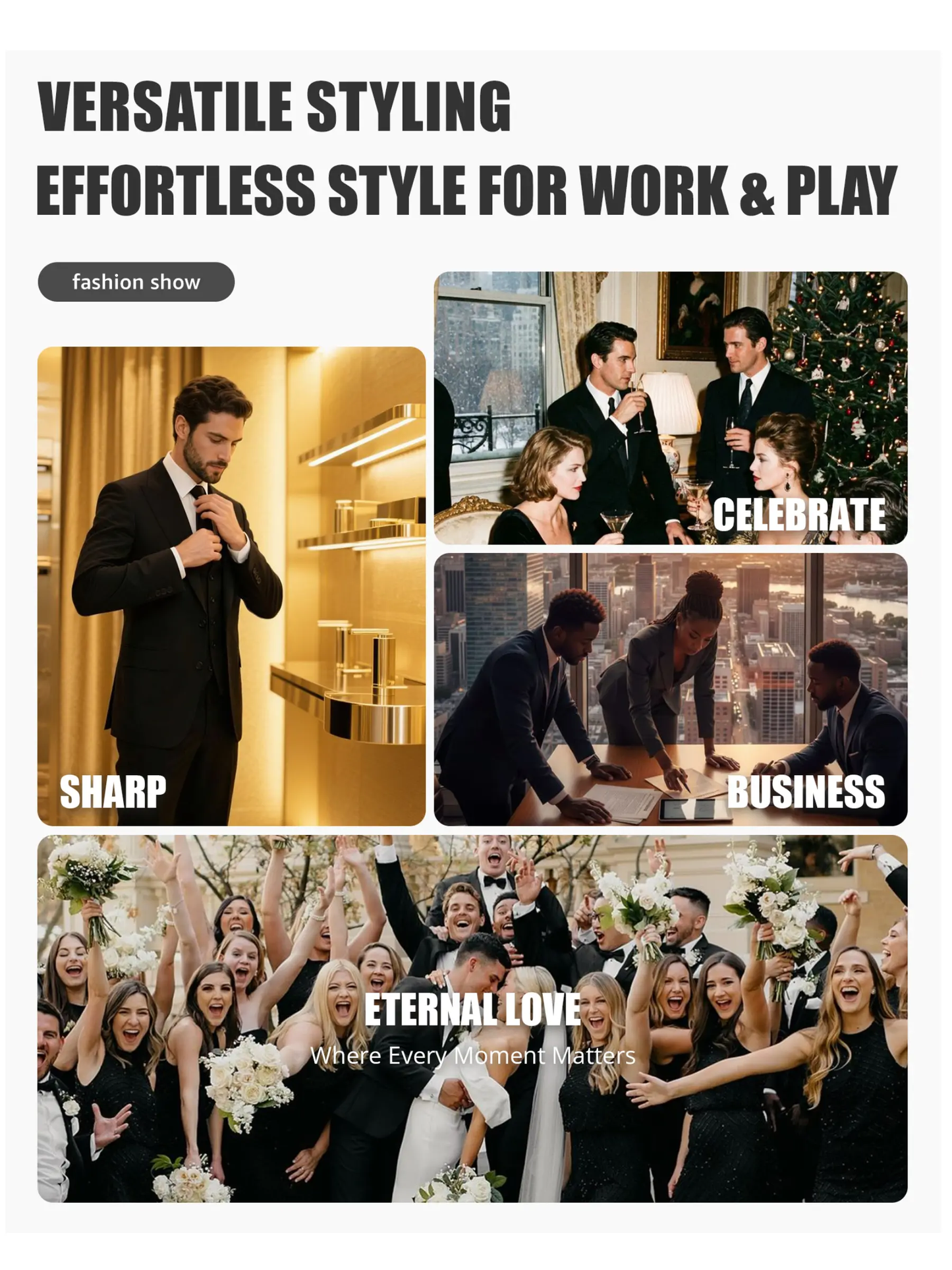 Men's Formal with Vest & Tie