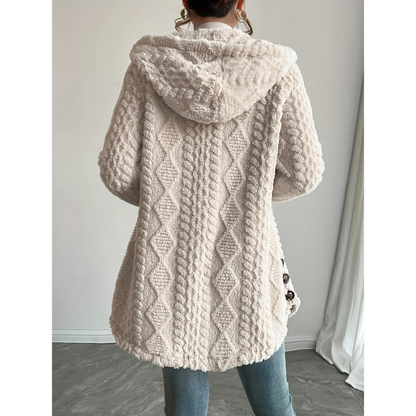 Women's Hooded Cardigan Long Sleeve Coat