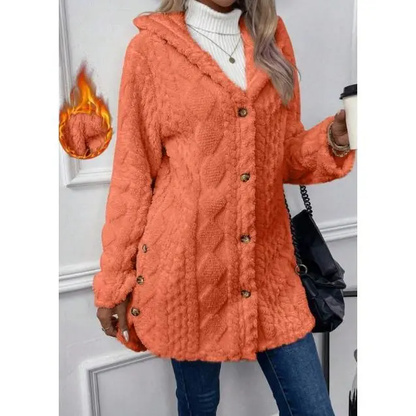 Women's Hooded Cardigan Long Sleeve Coat