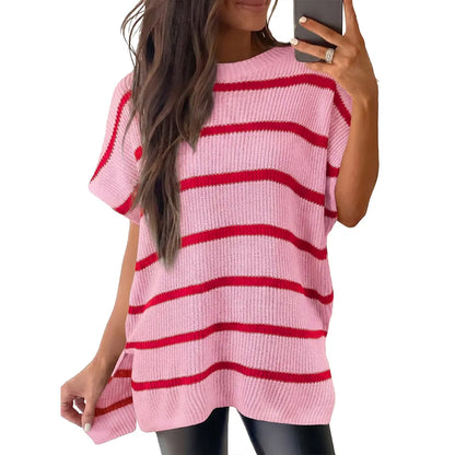 Women’s Solid Knit Puff Sleeve Sweater