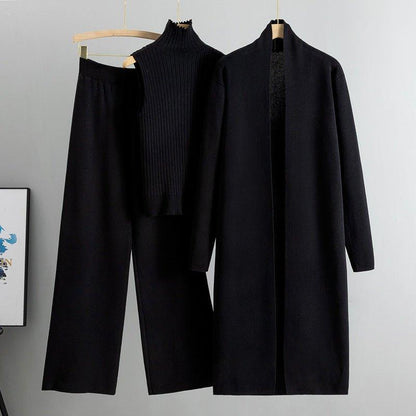 Sweater Set with Sleeveless Vest 3-Piece Set