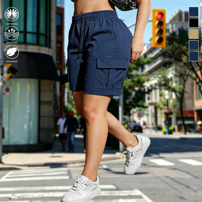 【End of Summer Sale】Women’s outdoor cargo shorts—multi-pocket design