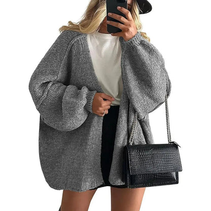 PrettyGarden Women's Oversized Cardigan Sweater - Lightweight Knit