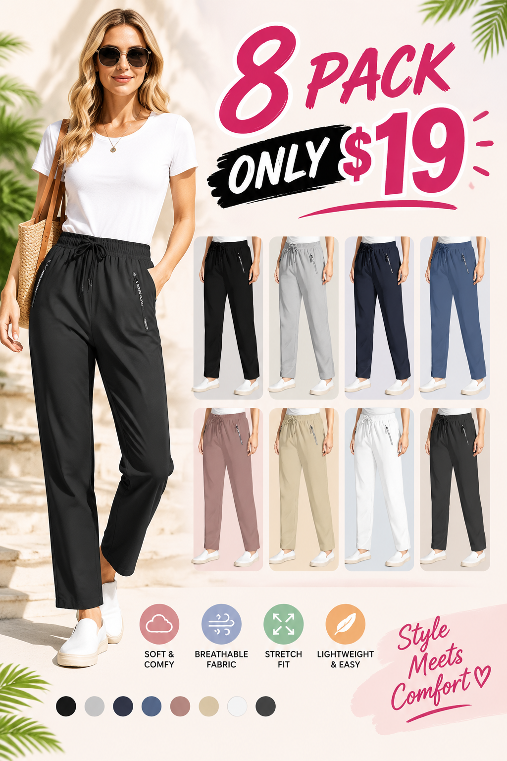 Ultra Stretch Ice Silk Comfort Casual Pants