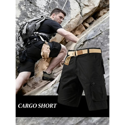 Men's Rugged Multi-Pocket Tactical Cargo Shorts