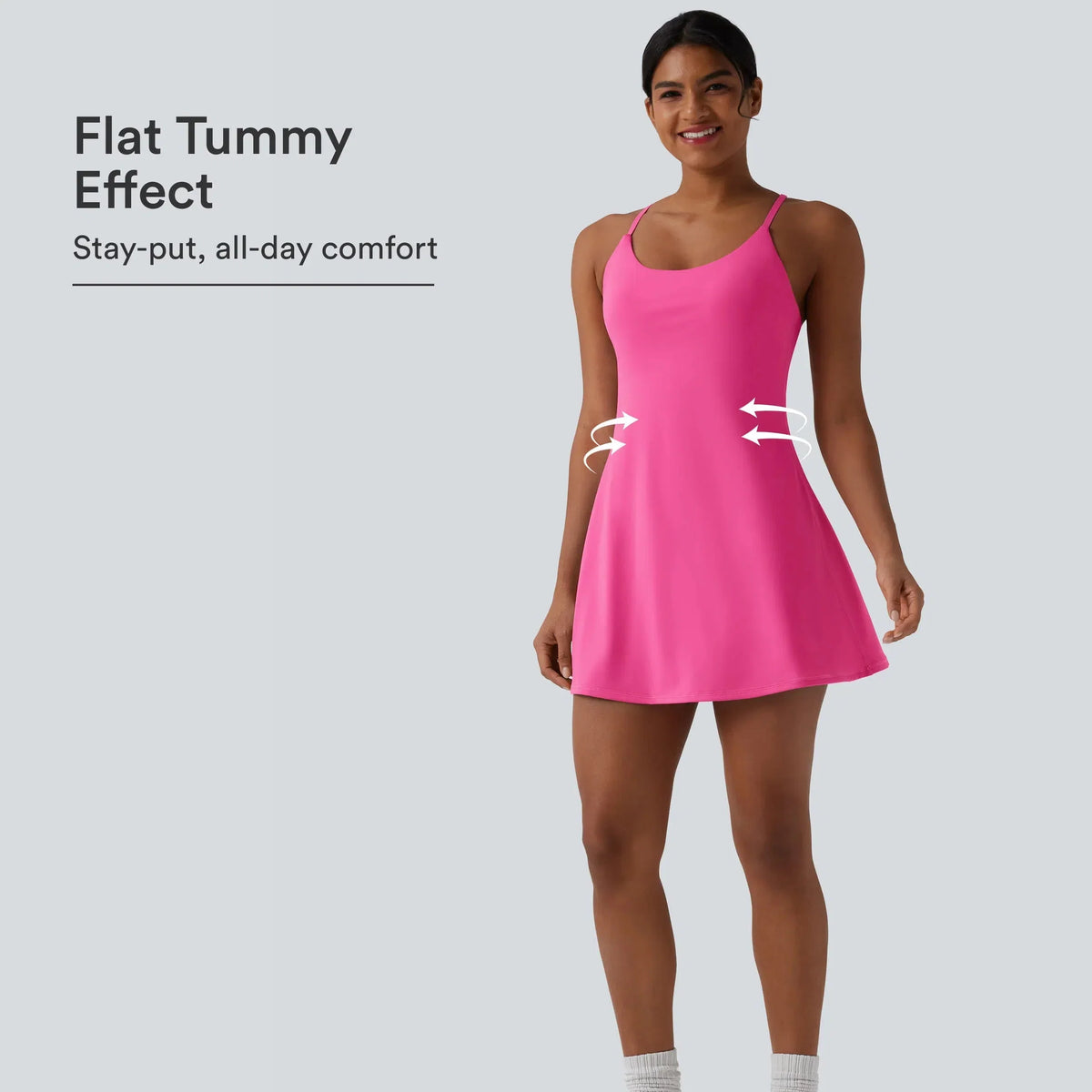 🔥Last day promotion🔥Plush Backless Active Dress-Easy Peezy Edition