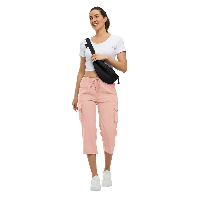 🔥Last Day:90% Off🔥Women's Cargo Capri Pants – Lightweight Loose Fit Summer Pants