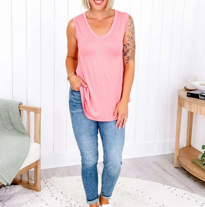 V-neck tank top(-Multiple Colors-)