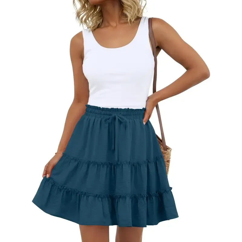 Women's Bohemian Style Midi Skirt.