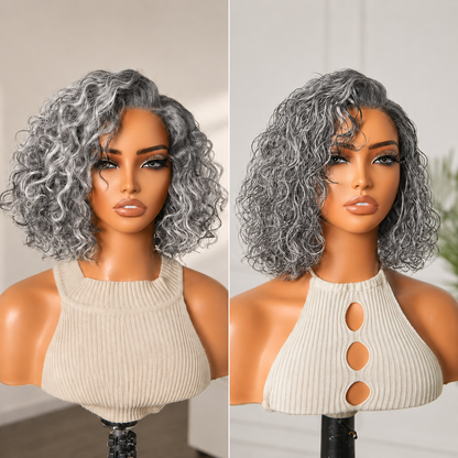 ⏰ LIMITED TIME OFFER 🔥Ready-to-Wear Glueless Curly Bob Wig