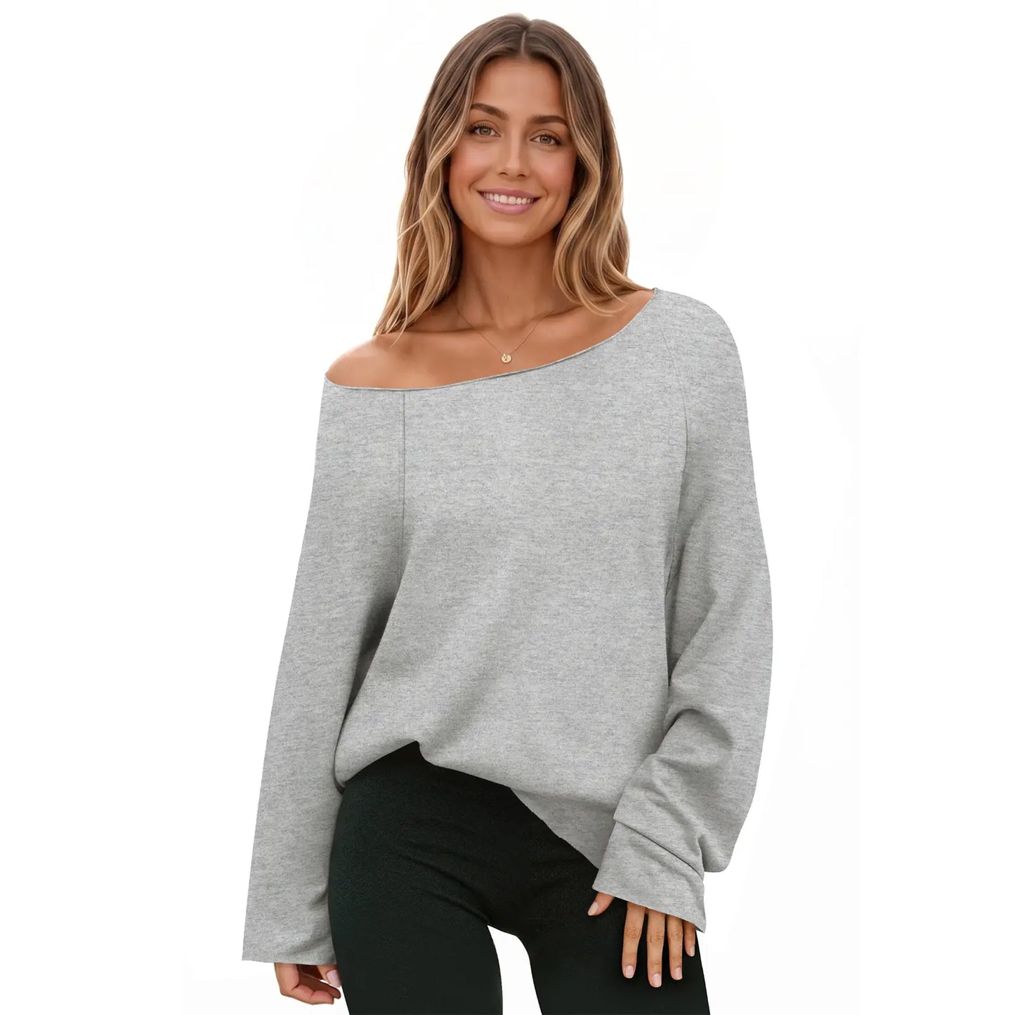 Women's Off the Shoulder Oversized Sweatshirt