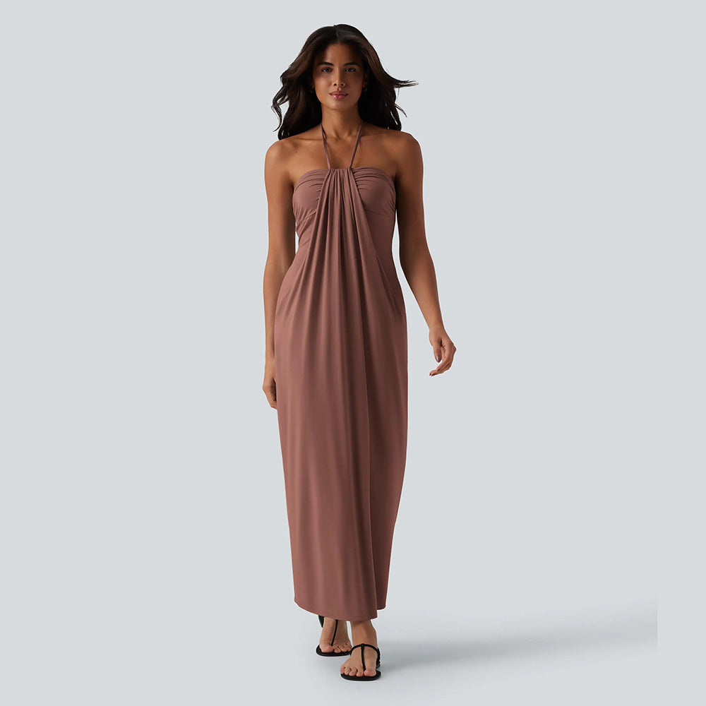 💥Halter Tie Back Maxi Dress with Pockets