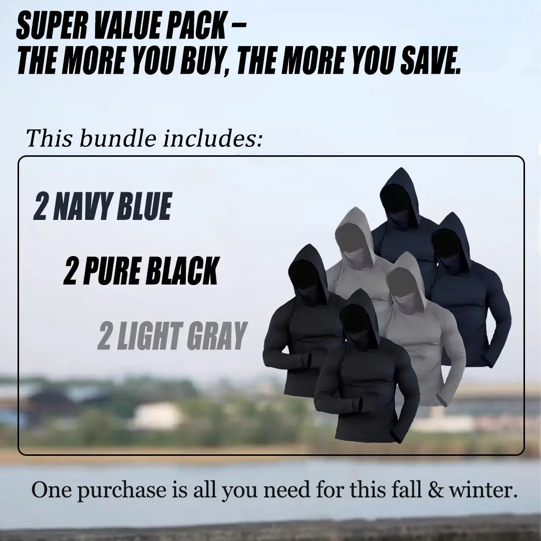 Men's casual hoodie with UPF50+ sun protection, soft and comfortable, classic and versatile.