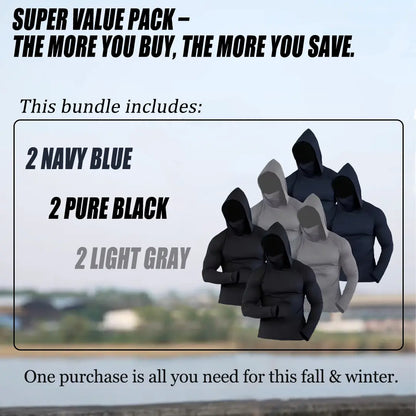 Men's casual hoodie with UPF50+ sun protection, soft and comfortable, classic and versatile.