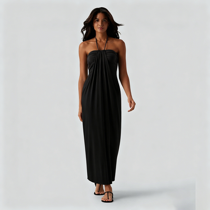 💥Halter Tie Back Maxi Dress with Pockets