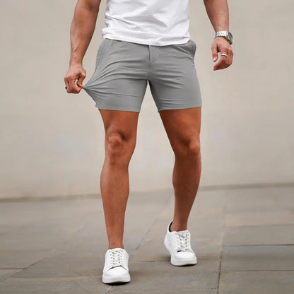 Men's 5-Inch Stretch Chino Shorts - Slim Fit Casual Summer Shorts（1