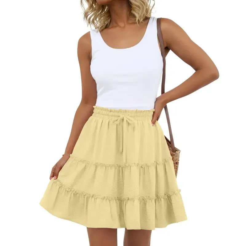 Women's Bohemian Style Midi Skirt.