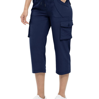 🔥Last day promotion-Women’s Loose Fit Lightweight Capri Cargo Pants – Casual 3/4 Trousers with 6 Pockets