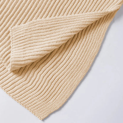 Women’s Solid Knit Puff Sleeve Sweater