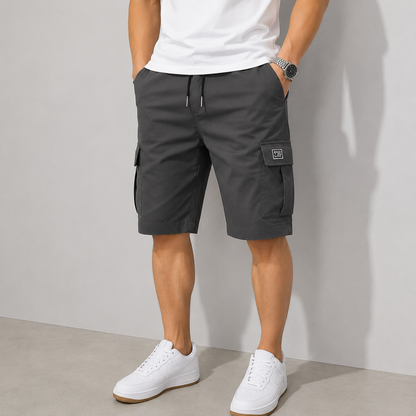 Men‘s Drawstring Cargo Shorts with Pockets Pants
