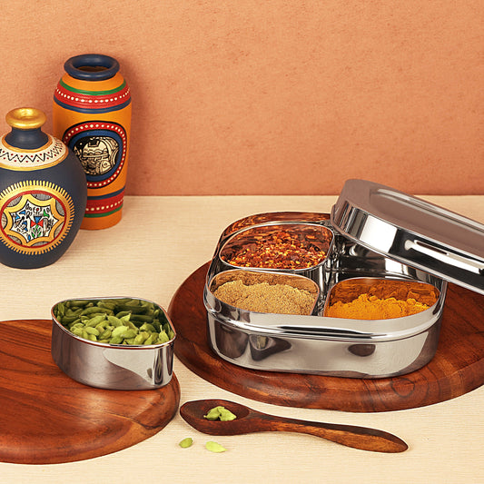 MULTI UTILITY BOX (DRY FRUIT BOX / MASALA BOX) - 4 CUPS