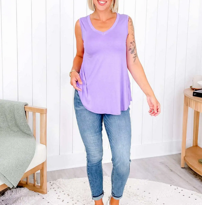 V-neck tank top(-Multiple Colors-)