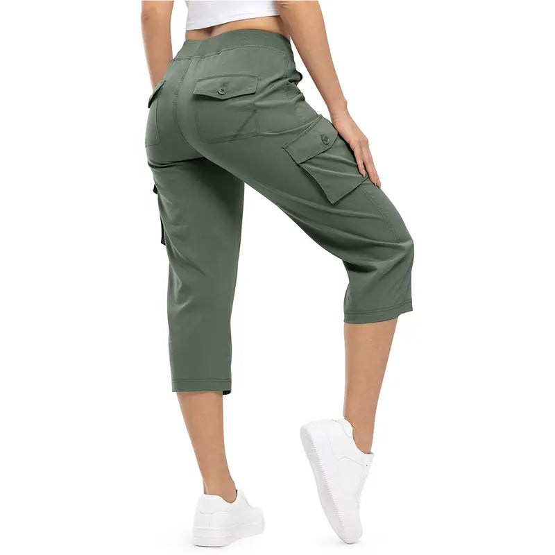 🔥Last Day:90% Off🔥Women's Cargo Capri Pants–Lightweight Loose Fit Pants-1