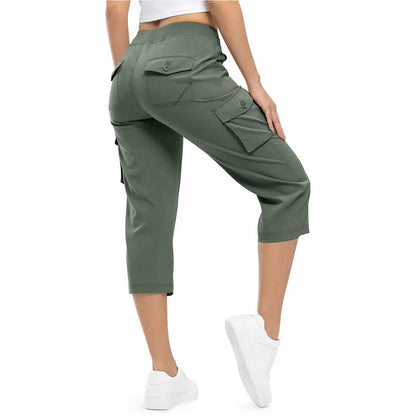🔥Last Day:90% Off🔥Women's Cargo Capri Pants–Lightweight Loose Fit Pants-1