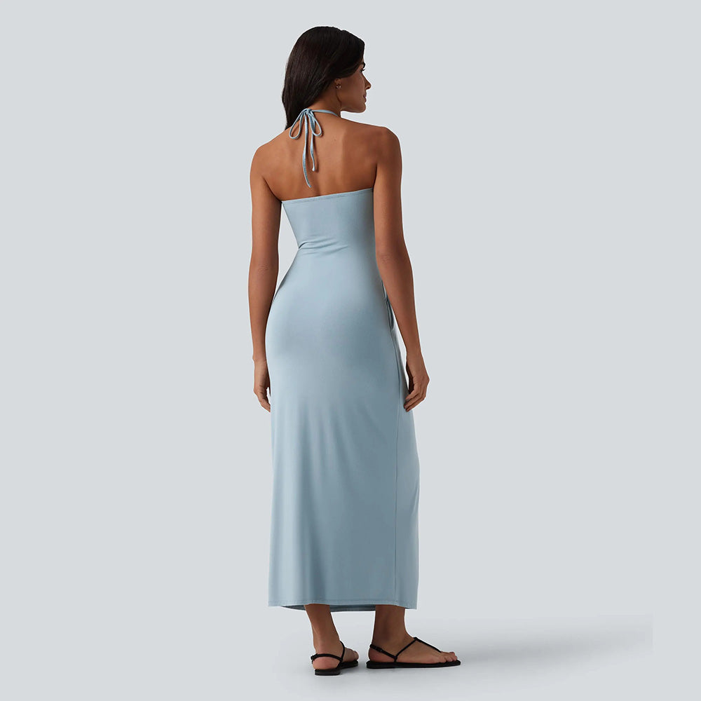 💥Halter Tie Back Maxi Dress with Pockets