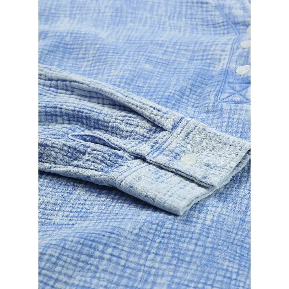 🔥 TODAY ONLY ：Casual V Neck Cotton Blouse - Loose Fit