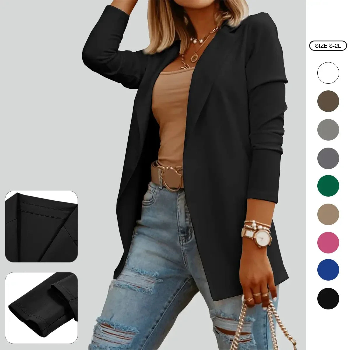 Imily Bela Women’s Casual Long Sleeve Blazer