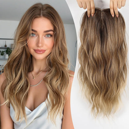 ⚡ Final Hours –🌷2026 New Lightweight & Breathable Wavy Hair Topper