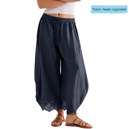 Women’s High-Waist Wide-Leg Cropped Pants