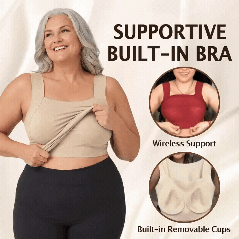 🔥【LAST DAY SALE】Built-In Comfort Bra Tank Top 🎉