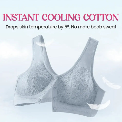 💥Last Day🔥Front Closure Breathable Cotton Lifting Bra for Seniors