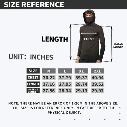 Men's casual hoodie with UPF50+ sun protection, soft and comfortable, classic and versatile.