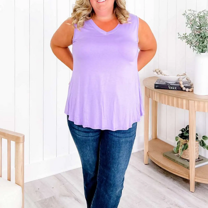 V-neck tank top(-Multiple Colors-)