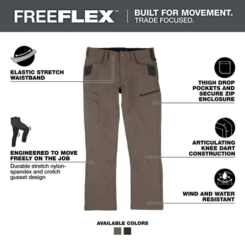 New Men's FREEFLEX Tech Work Pants with
