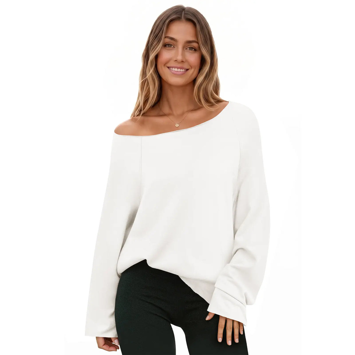 Women's Off the Shoulder Oversized Sweatshirt