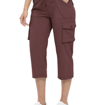 🔥Last day promotion-Women’s Loose Fit Lightweight Capri Cargo Pants – Casual 3/4 Trousers with 6 Pockets