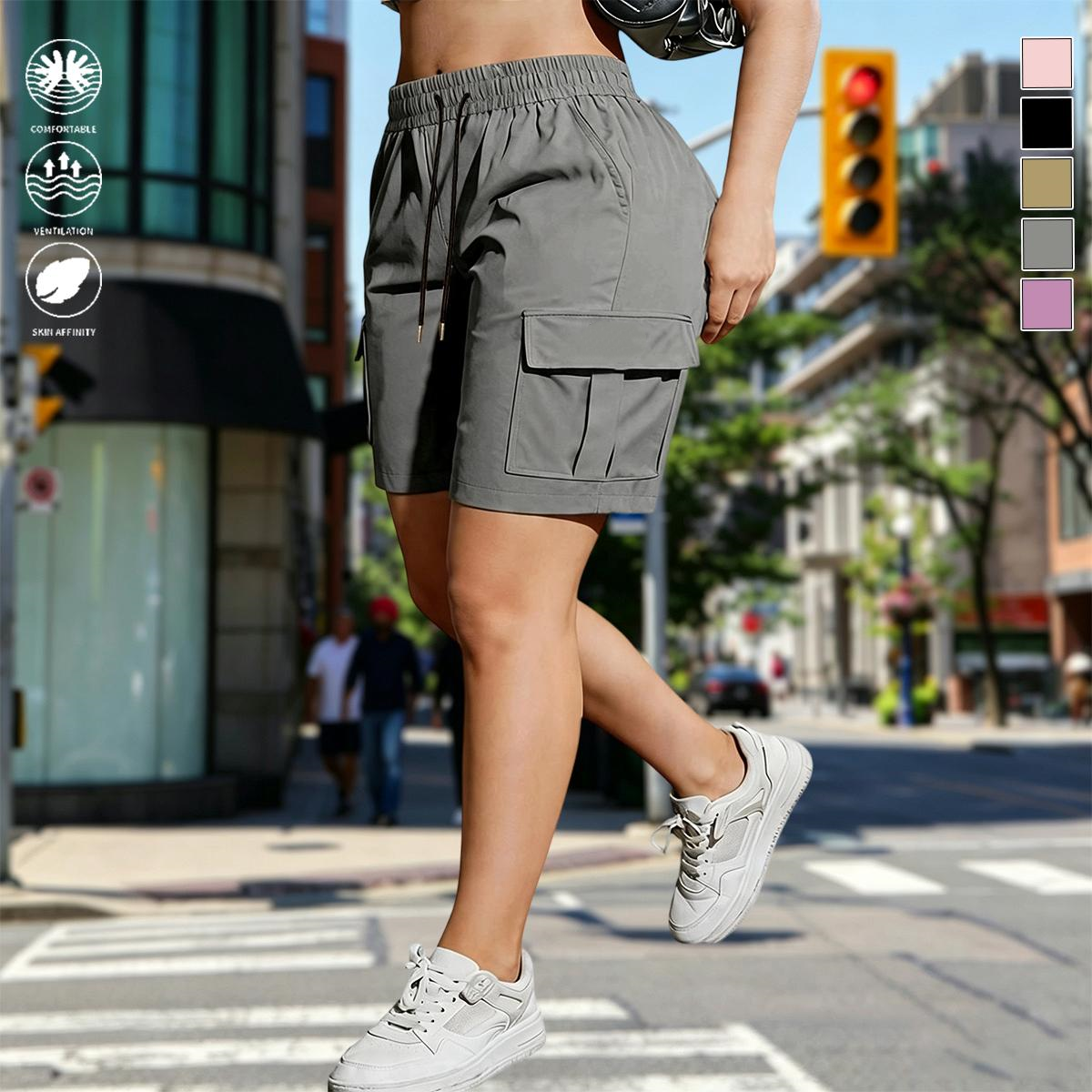 【End of Summer Sale】Women’s outdoor cargo shorts—multi-pocket design