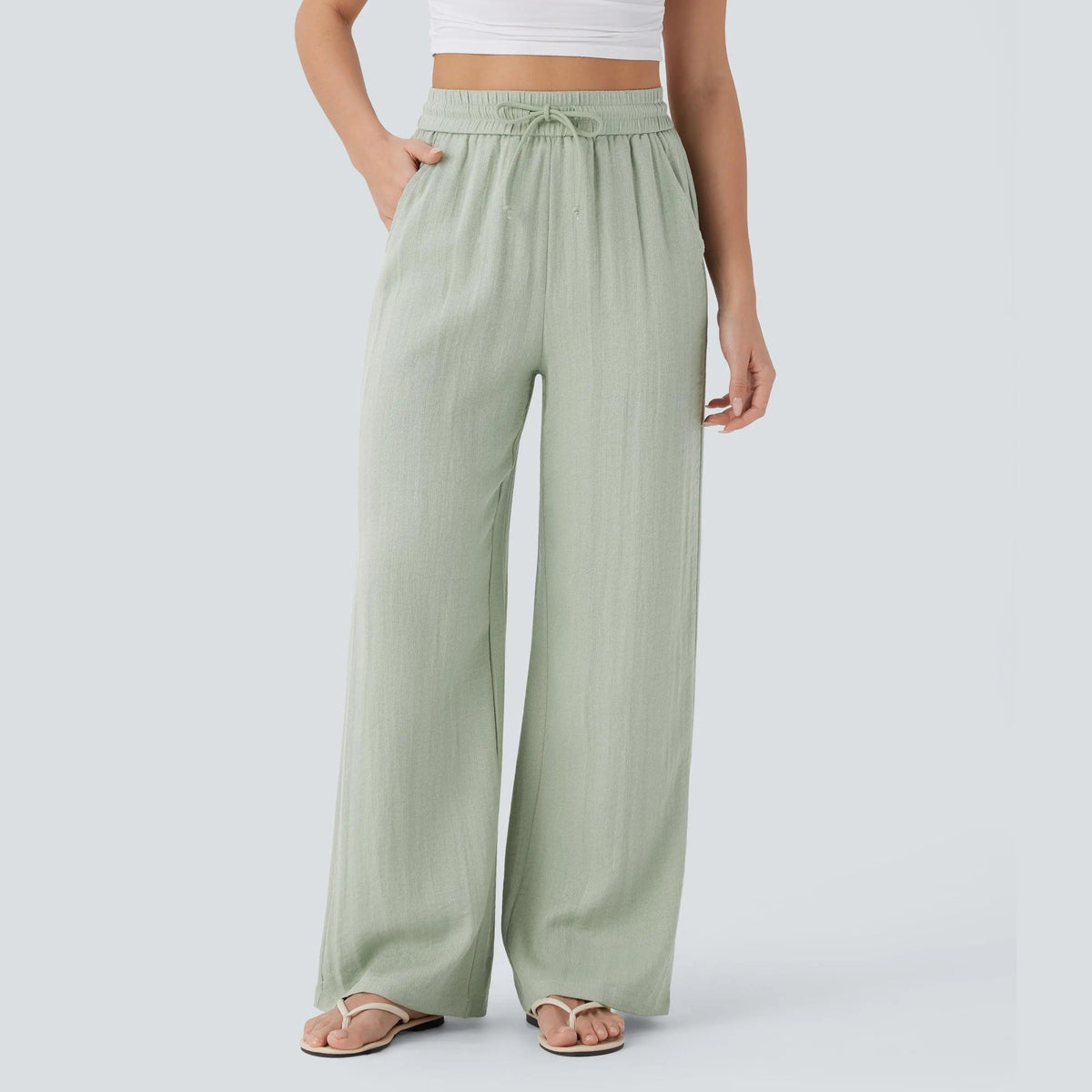 Summer sale⚡️【Creator’s Pick】Drawstring Wide Leg Casual Pants
